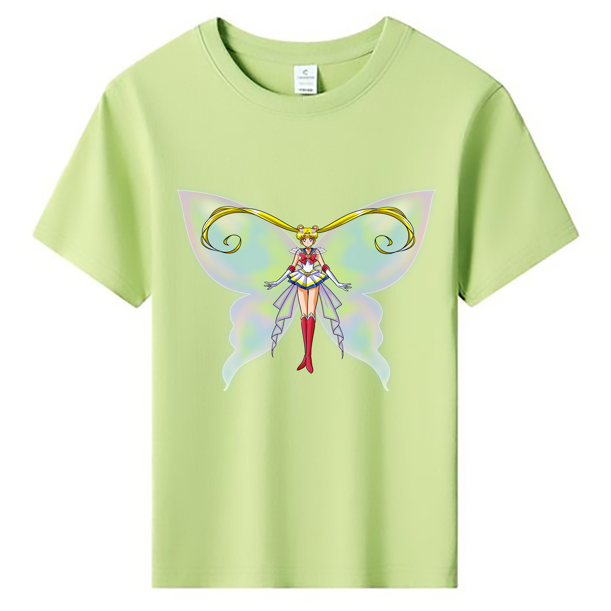 （画像用） 美少女戦士セーラームーン 月野 うさぎ つきの うさぎ Sailor Moon Tsukino Usagi 綿100％キッズTシャツ（フロントプリント）